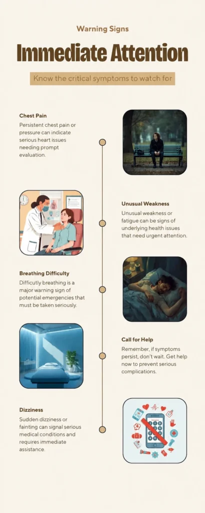 Warning signs immediate attention